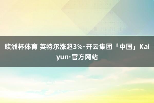 欧洲杯体育 　　英特尔涨超3%-开云集团「中国」Kaiyun·官方网站