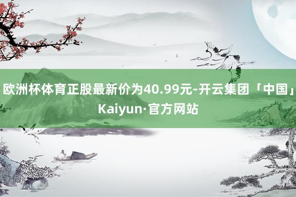 欧洲杯体育正股最新价为40.99元-开云集团「中国」Kaiyun·官方网站